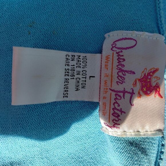 Quacker Factory Ladies Striped Zip up Hooded Lightweight Jacket, sz Large - Picture 6 of 9